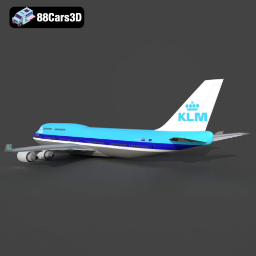Boeing 747-400 KLM 3D Model