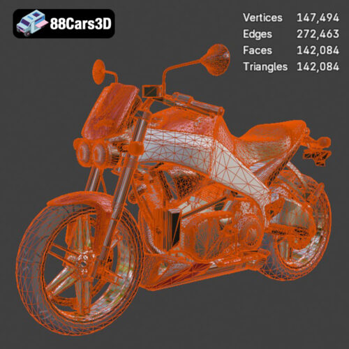 Buell Lightning XB 12S 3D Model