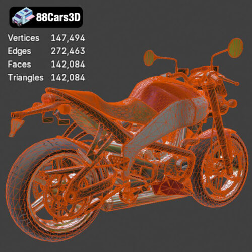 Buell Lightning XB 12S 3D Model