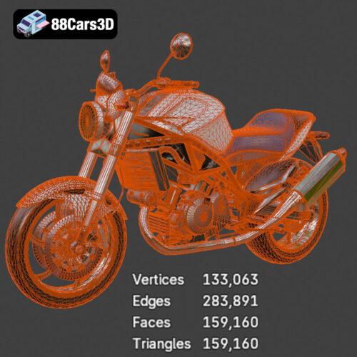 Cagiva Raptor 1000 2006 3D Model - Gallery Image 1 Cagiva Raptor 1000 2006 3D Model