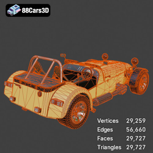 Caterham R500 3D Model