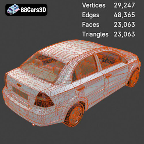 Chevrolet Aveo-008 Chevrolet Aveo 3D Model