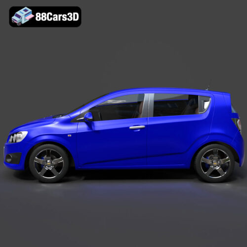 Chevrolet-Aveo-2012-002 Chevrolet Aveo 2012 3D Model