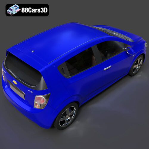 Chevrolet-Aveo-2012-004 Chevrolet Aveo 2012 3D Model