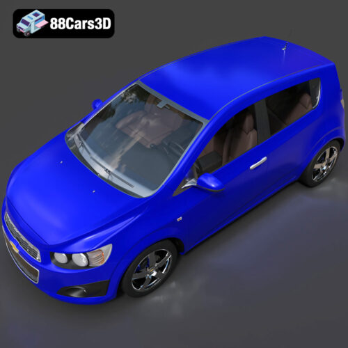 Chevrolet-Aveo-2012-006 Chevrolet Aveo 2012 3D Model