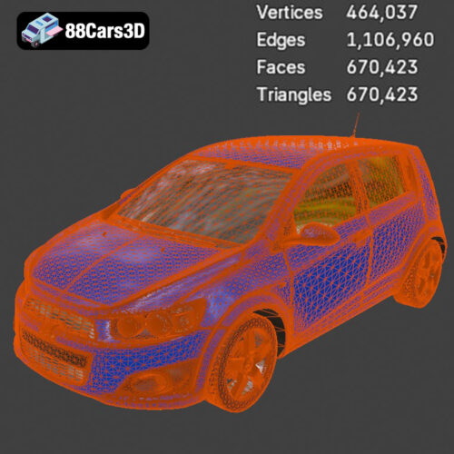 Chevrolet-Aveo-2012-007 Chevrolet Aveo 2012 3D Model