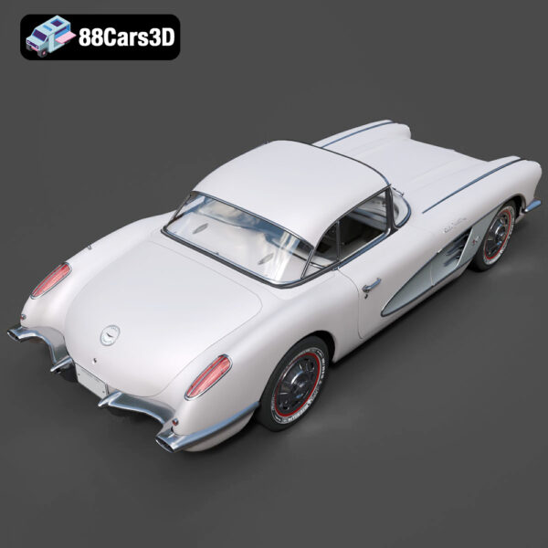 Chevrolet Corvette Coupe 1960 3D Model