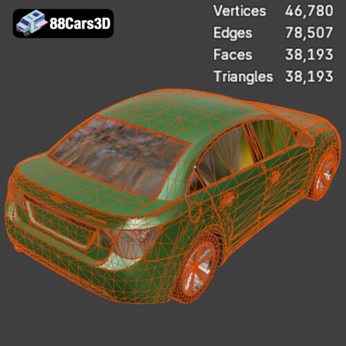 Chevrolet Cruze Sedan 3D Model - Gallery Image 7 Chevrolet Cruze Sedan 3D Model