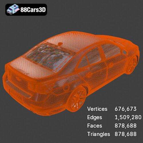 Chevrolet Malibu 2013 3D Model - Gallery Image 6 Chevrolet Malibu 2013 3D Model