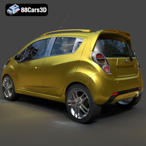 Chevrolet Spark 2018 3D Model - Gallery Image 5 Chevrolet Spark 2018 3D Model