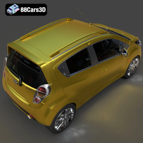 Chevrolet Spark 2018 3D Model - Gallery Image 4 Chevrolet Spark 2018 3D Model