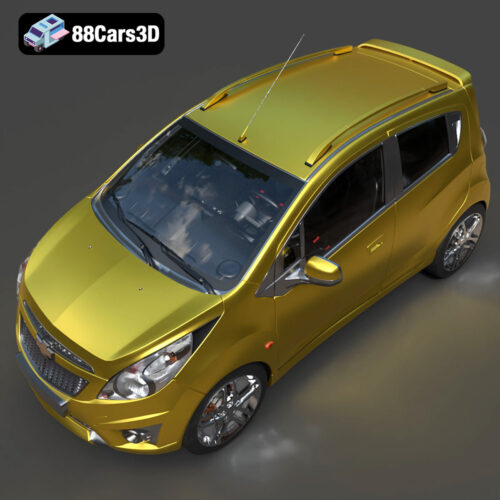 Chevrolet Spark 2018 3D Model - Gallery Image 2 Chevrolet Spark 2018 3D Model