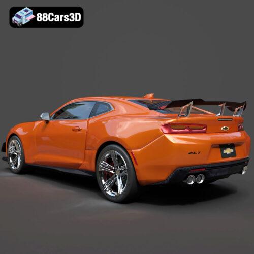 Chevrolet Camaro ZL1 1LE 3D Model - Gallery Image 4 Chevrolet Camaro ZL1 1LE 3D Model