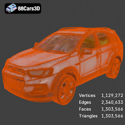 Chevrolet Captiva 2015 3D Model - Gallery Image 3 Chevrolet Captiva 2015 3D Model