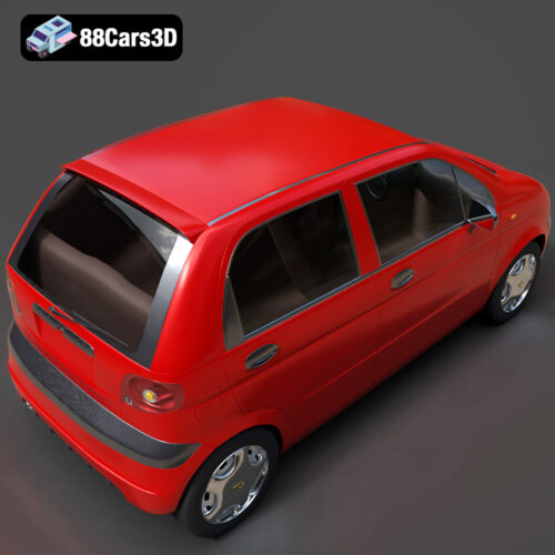 Daewoo Matiz 1998 3D Model - Gallery Image 3 Daewoo Matiz 1998 3D Model