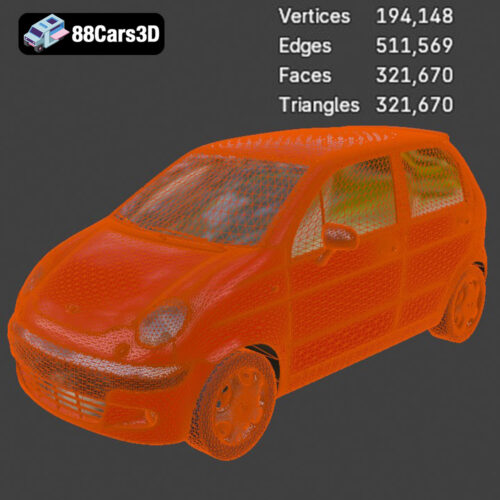 Daewoo Matiz 1998 3D Model - Gallery Image 2 Daewoo Matiz 1998 3D Model