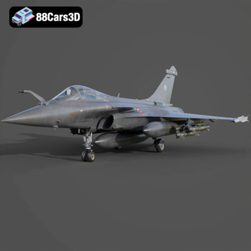 Dassault Rafale Fighter Jet 3D Model