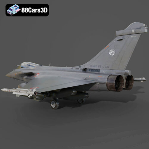 Dassault Rafale Fighter Jet 3D Model