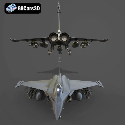 Dassault Rafale Fighter Jet 3D Model