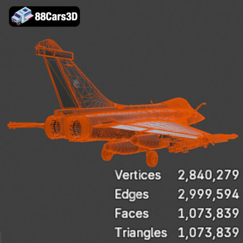 Dassault Rafale Fighter Jet 3D Model