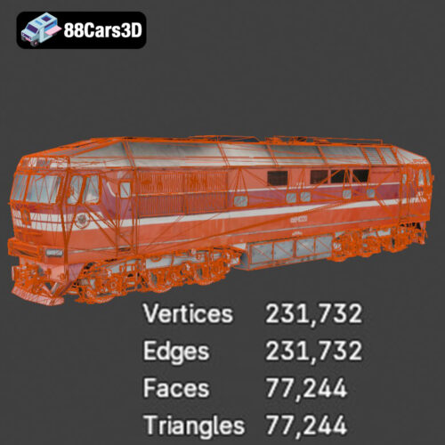 TEP70 Diesel Locomotive 3D Model 3D Printable STL
