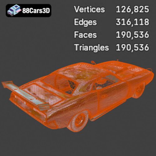 Dodge Charger Car-004 3D Model