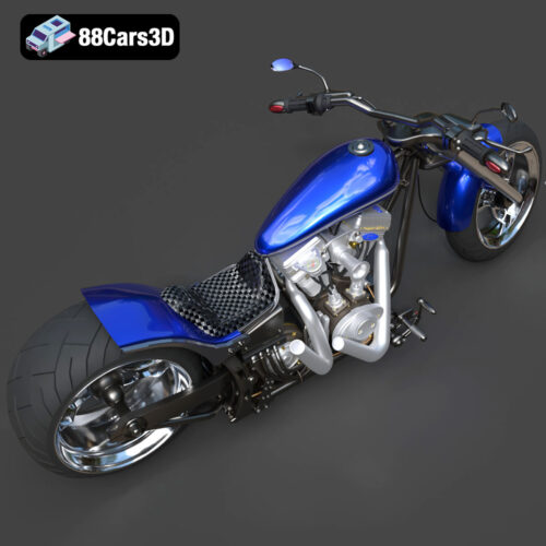 Empire Motorcycle-004 3D Model