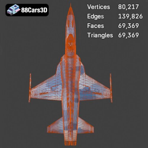 F-5E Tiger 3D Model - Gallery Image 1 F-5E Tiger 3D Model