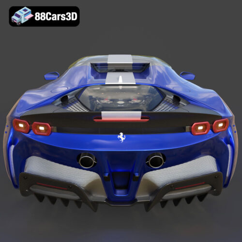 Ferrari SF90 Spider 2021 3D Model