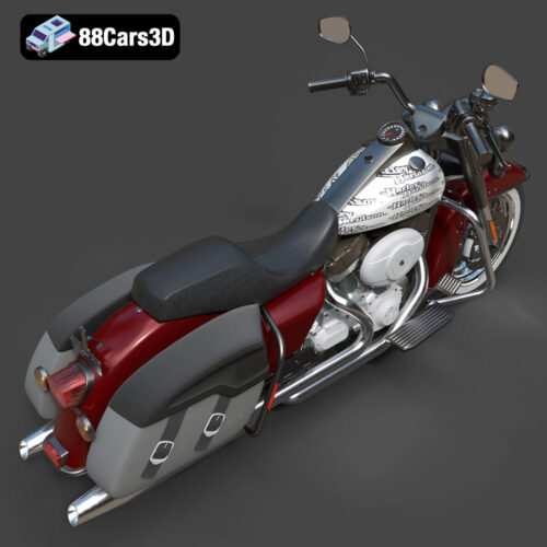 Harley Davidson Road King Classic 2011 3D Model