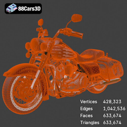 Harley Davidson Road King Classic 2011 3D Model