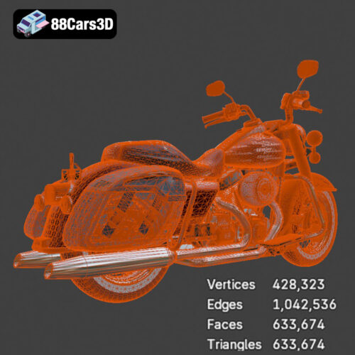 Harley Davidson Road King Classic 2011 3D Model