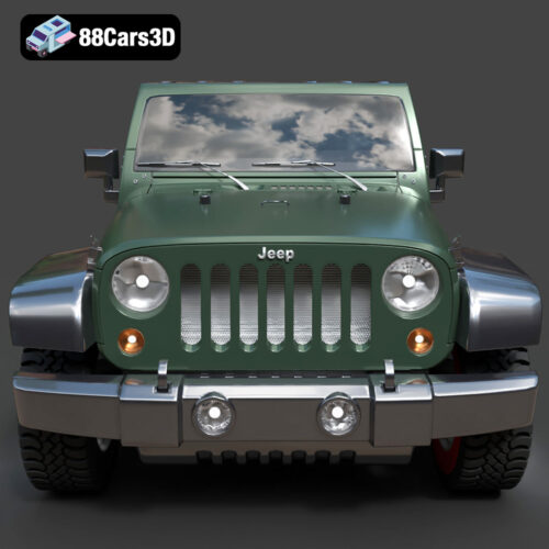 Jeep Wrangler JK Unlimited 2018 3D Model - Gallery Image 1 Jeep Wrangler JK Unlimited 2018 3D Model