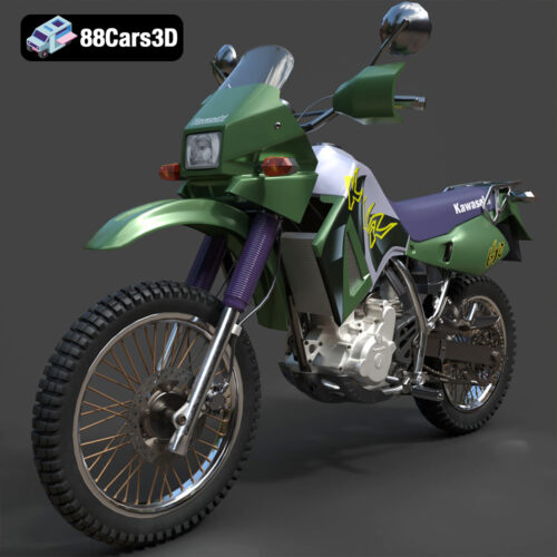 Kawasaki KLR 650 3D Model