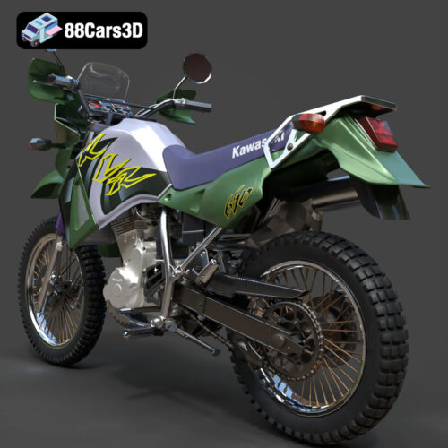 Kawasaki KLR 650 3D Model