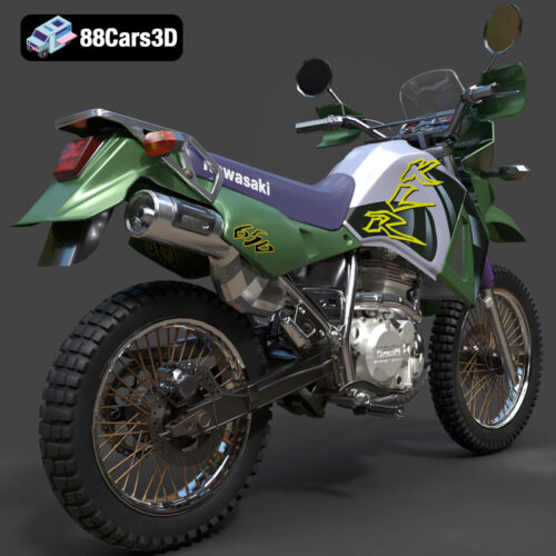 Kawasaki KLR 650 3D Model