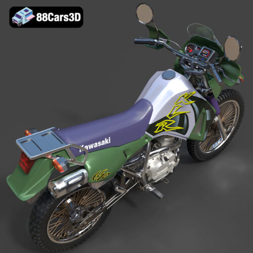 Kawasaki KLR 650 3D Model