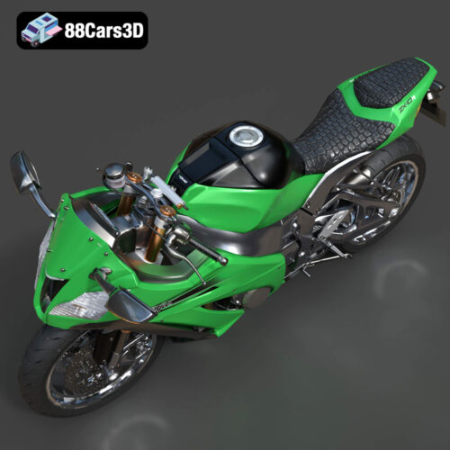 Kawasaki_ZX10R_2012-006 Kawasaki ZX-10R 2012 3D Model