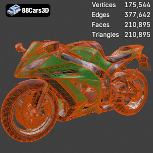 Kawasaki_ZX10R_2012-007 Kawasaki ZX-10R 2012 3D Model