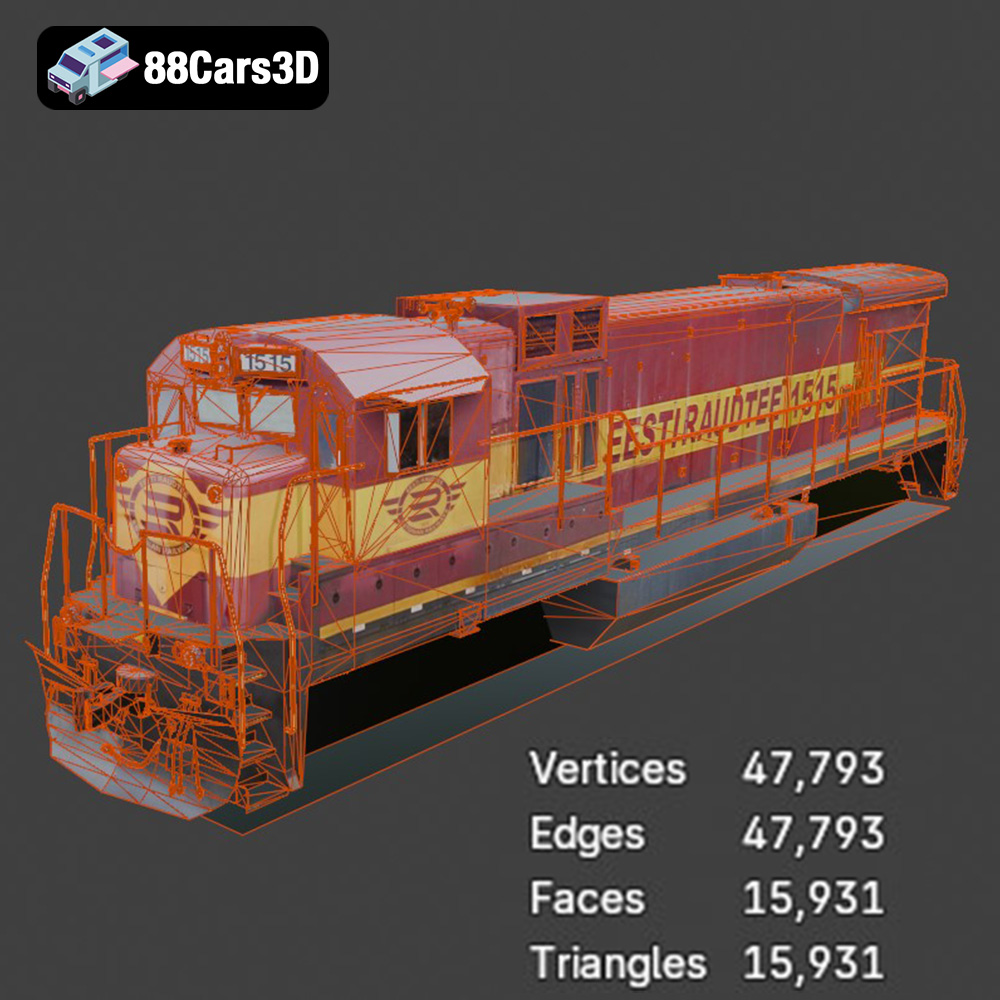 Locomotive C36-004 3D Model
