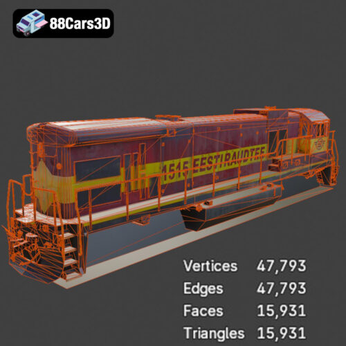 Locomotive C36-004 3D Model