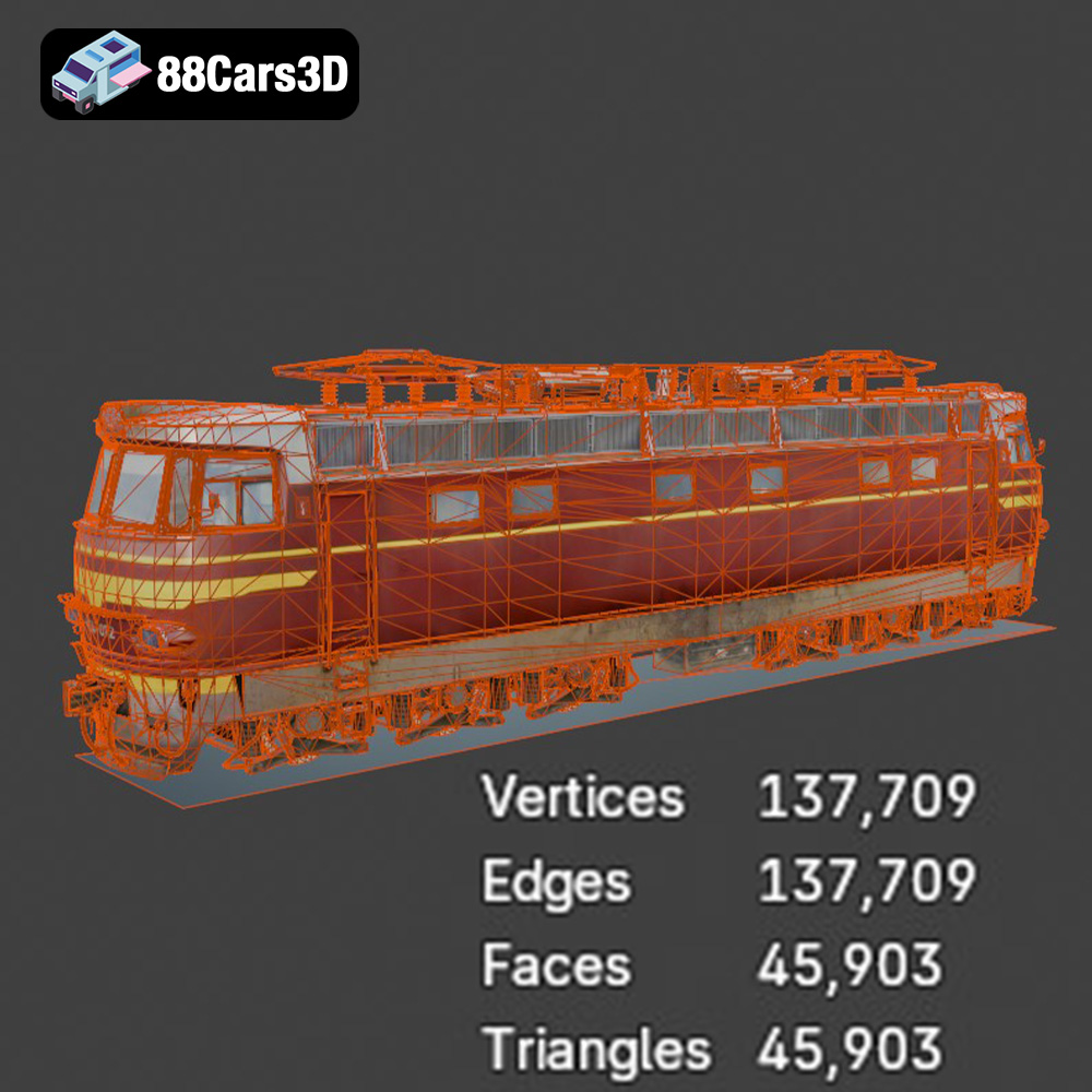 Locomotive CHS4 072-004 3D Model