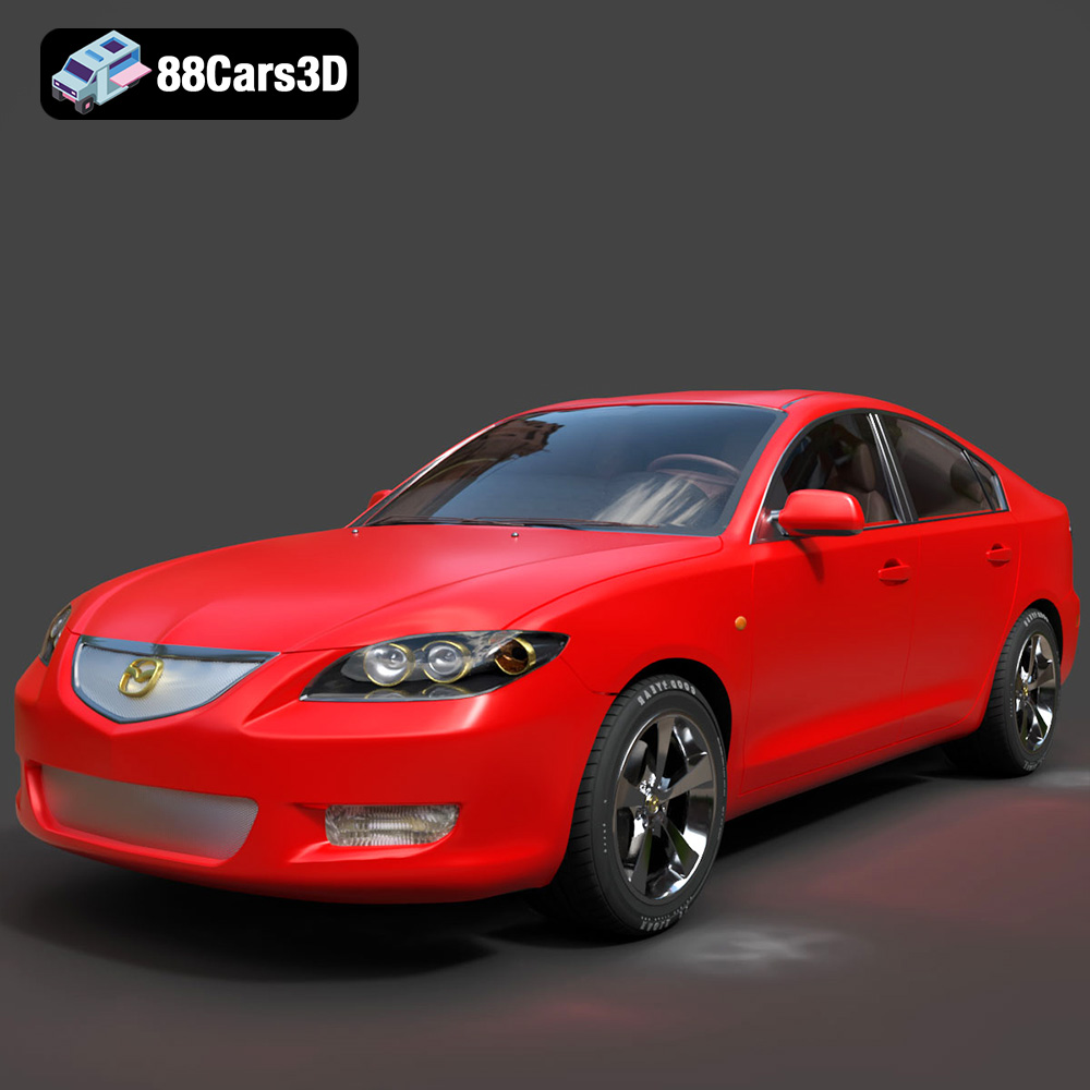 Mazda 3 Sedan 2004 3D Model