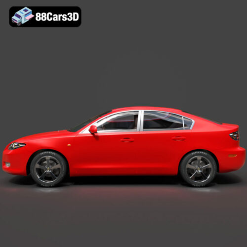 Mazda 3 Sedan 2004 3D Model - Gallery Image 7 Mazda 3 Sedan 2004 3D Model