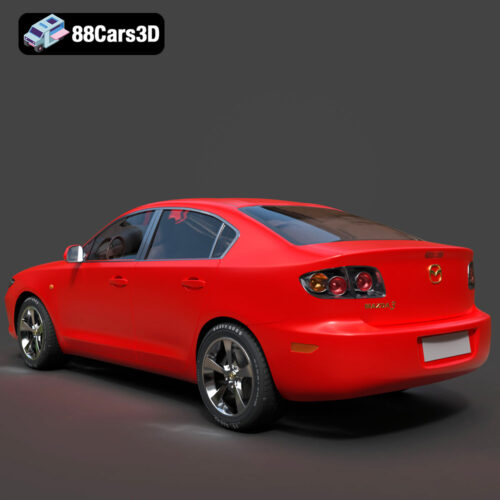 Mazda 3 Sedan 2004 3D Model - Gallery Image 2 Mazda 3 Sedan 2004 3D Model