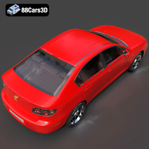 Mazda 3 Sedan 2004 3D Model - Gallery Image 1 Mazda 3 Sedan 2004 3D Model