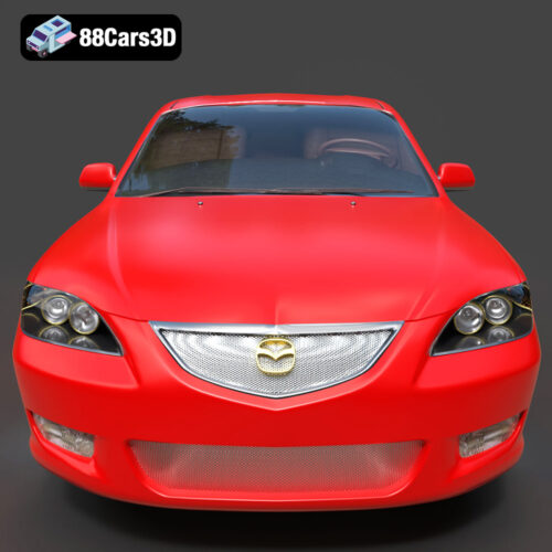 Mazda 3 Sedan 2004 3D Model - Gallery Image 3 Mazda 3 Sedan 2004 3D Model