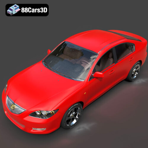 Mazda 3 Sedan 2004 3D Model - Gallery Image 4 Mazda 3 Sedan 2004 3D Model