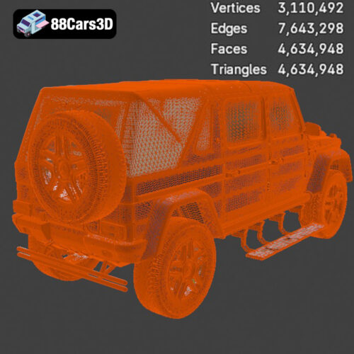 Mercedes-Benz G-Class 2024 3D Model - Gallery Image 6 Mercedes-Benz G-Class 2024 3D Model
