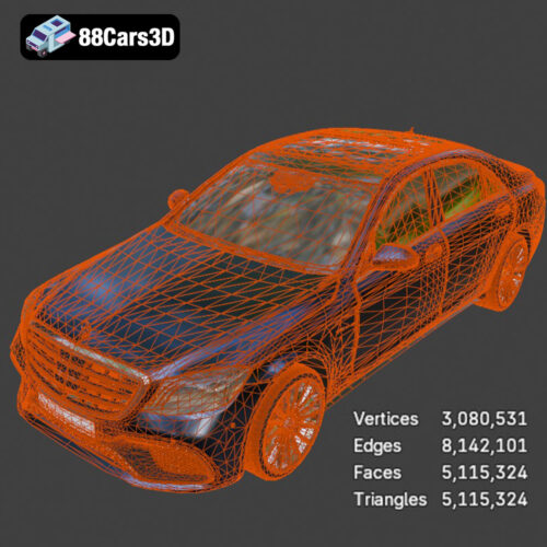 Mercedes S-Class 2024 3D Model